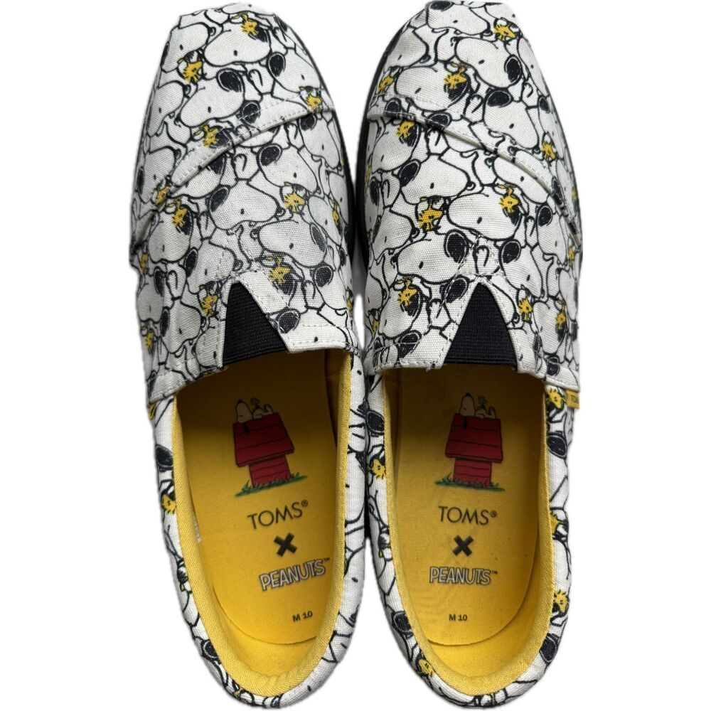 TOMSโX PEANUTS Alp FWD Unisex Menโs 10M Alpargata Snoopy Limited Edition Rare